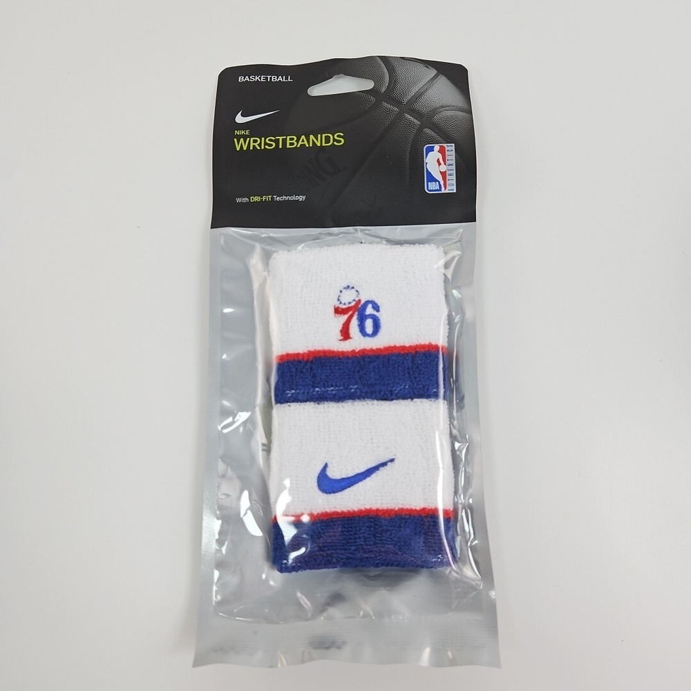 Nike Dri-Fit Basketball Wristbands NBA Philadelphia 76ers‎ New